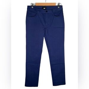 New Away Travel The Staple Pant Career Business Stretch Pants Blue Sz 31